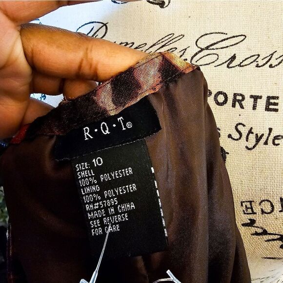 Vintage R.Q.T Rustic Floral Print Midi Skirt - Picture 4 of 15